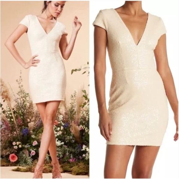 Dress The Population Zoe Sequin Dress Small - Picture 1 of 7